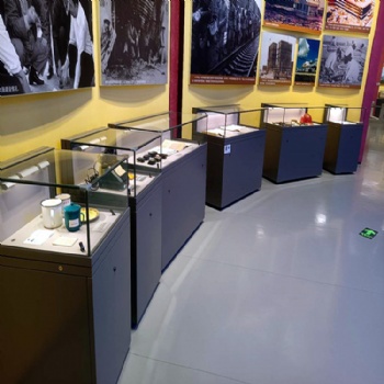 博物館瓷器展覽柜平柜鋼制電動升降展柜陳列展示柜