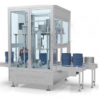 高速定量直線壓蓋機_50KG方鐵桶墨水清洗劑壓蓋機