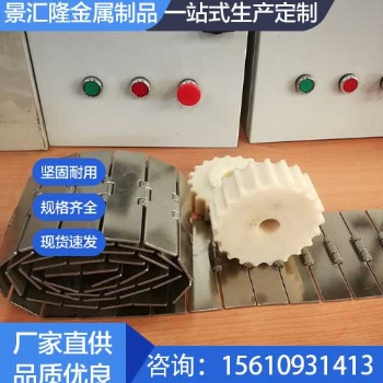 廠家現貨2Cr13輸送鏈板812不銹鋼平頂鏈304 灌裝線板板式鏈