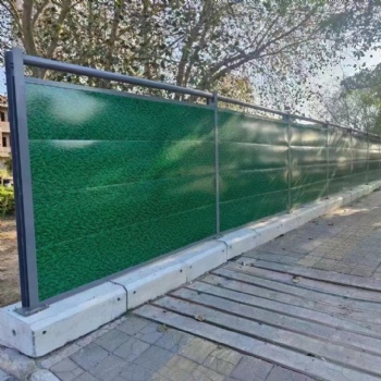 裝配式鋼結構圍擋 工地施工隔離圍蔽板c類工字鋼圍欄
