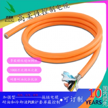加強型耐油和冷卻液PUR護套屏蔽控制電纜DUFLEX-CEPTC