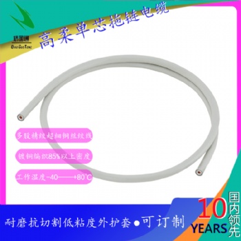 單芯雙護套PUR拖鏈電纜耐磨防油