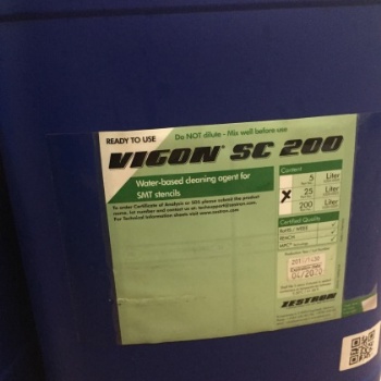 德國ZESTRON VIGON? SC 200清除焊錫膏和SMT 膠水的水基網板清洗液
