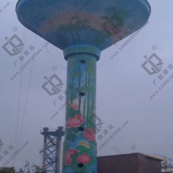 大型水塔美化 彩繪工藝