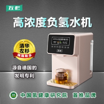 左杉負氫離子飲水機電解弱堿性還原小分子水素富氫水機家用凈水器