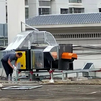 深圳鑫旺酒店飯店酒樓餐廳高低空排放油煙凈化器安裝排煙設(shè)備
