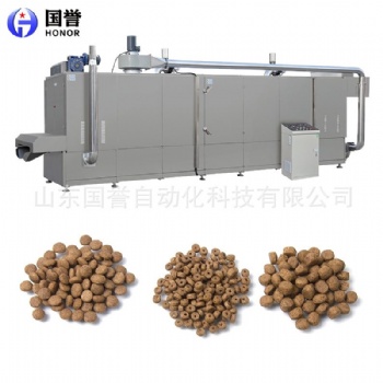 寵物糧膨化生產線 雙螺桿貓狗飼料膨化機成套設備 魚龜飼料生產線