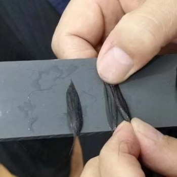 全網胎毛筆制作**的廠家北京冬順胎毛筆現場制作中心全程看著制作