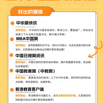 三下鄉社會實踐新聞發稿媒體推薦！超好出