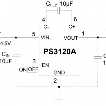 PS3120A是一款低噪聲開關(guān)電容器電壓倍增器DC/DC轉(zhuǎn)換器